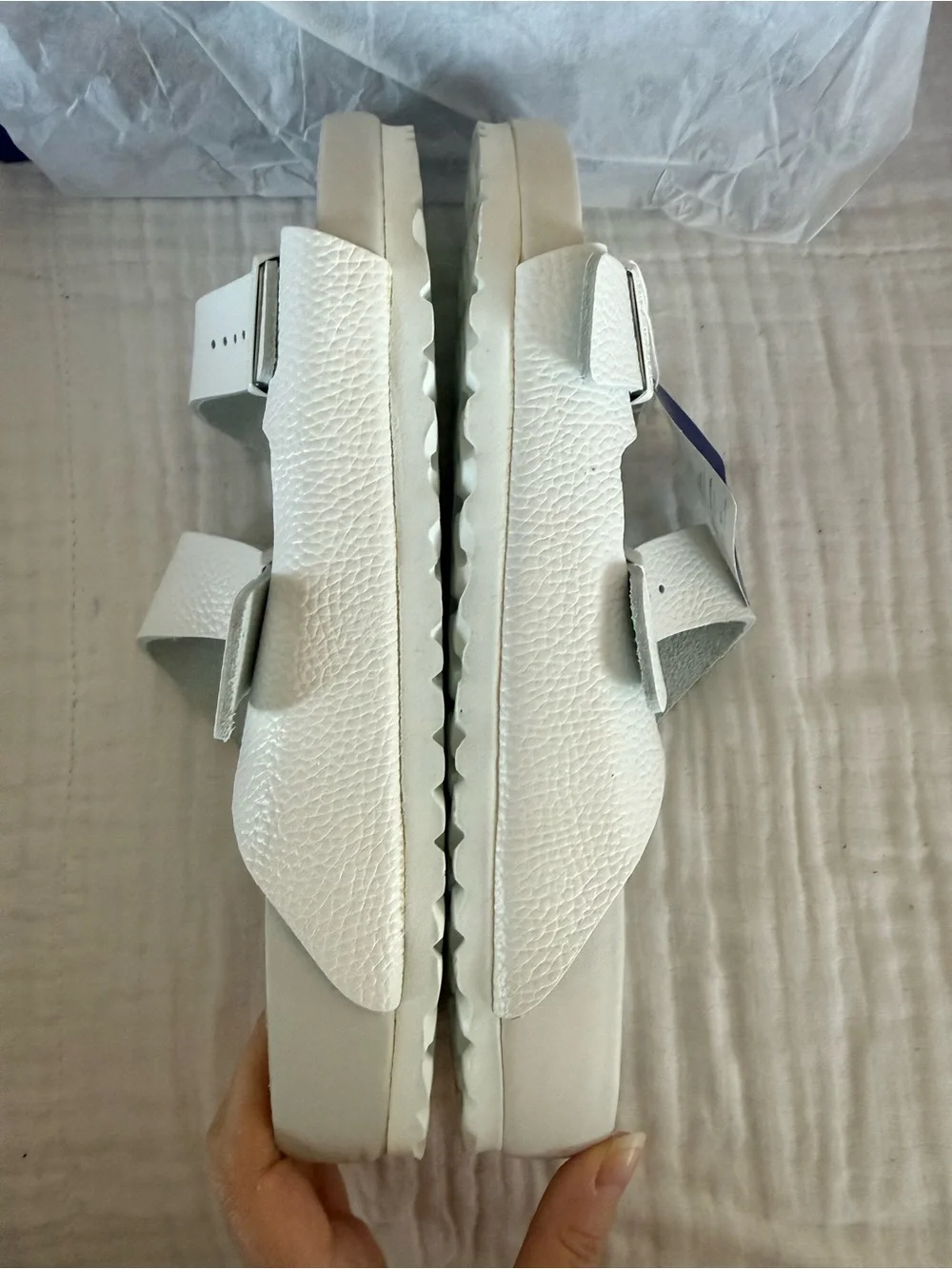 NWT Birkenstock Arizona Exquisite Leather Sandals Size 43 Regular/Wide